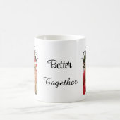 Better Together Editable Name | Custom Arch Photo コーヒーマグカップ (中央)