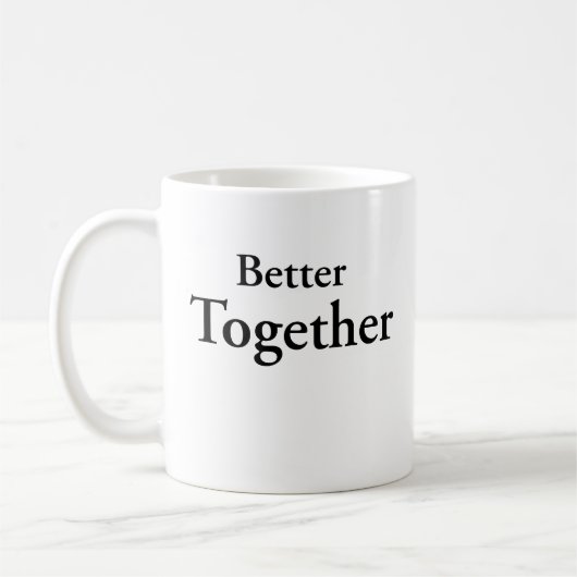 “Better Together” finds true companionship コーヒーマグカップ (左)