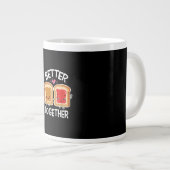 Better Together Fun Couple Playful Style  ジャンボコーヒーマグカップ (正面右)
