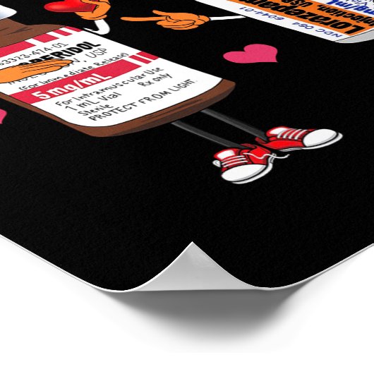 Better-together Haldol Ativan Icu Nurse Valentine' ポスター (角)