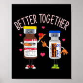 Better-together Haldol Ativan Icu Nurse Valentine' ポスター (正面)