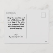 Better Together Handレタリング写真コラージュ シーズンポストカード (裏面)