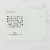 Better Together Handレタリング写真コラージュ シーズンポストカード (裏面)