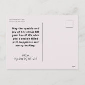 Better Together Handレタリング写真コラージュ シーズンポストカード (裏面)