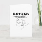 Better Together Kissing Romantic Design  カード (正面)