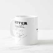 Better Together Kissing Romantic Design  コーヒーマグカップ (正面左)