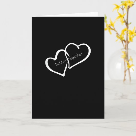 Better Together Long Distance Relationship Modern  カード (黄色い花)