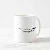 Better Together Love Heartfelt Design  コーヒーマグカップ (正面右)