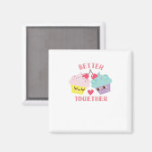 Better Together Love Heartfelt Design  マグネット (正面/裏面)
