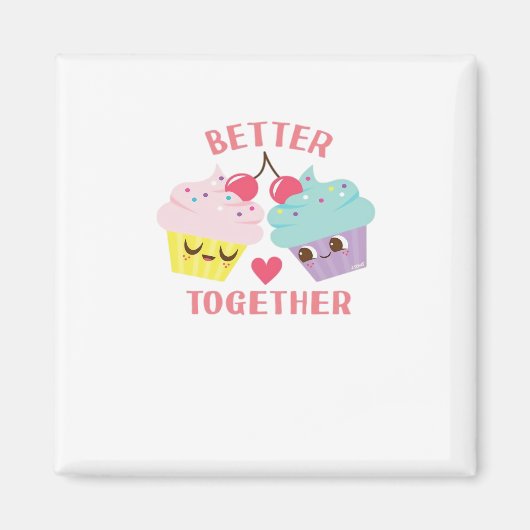 Better Together Love Heartfelt Design  マグネット (正面)