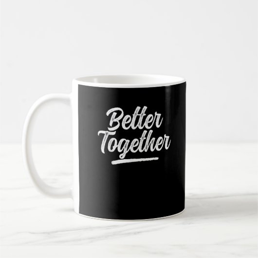 Better Together Matching Couple Clean Style  コーヒーマグカップ (左)