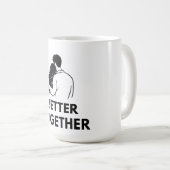 Better Together Minimal Couple Mug コーヒーマグカップ (正面右)
