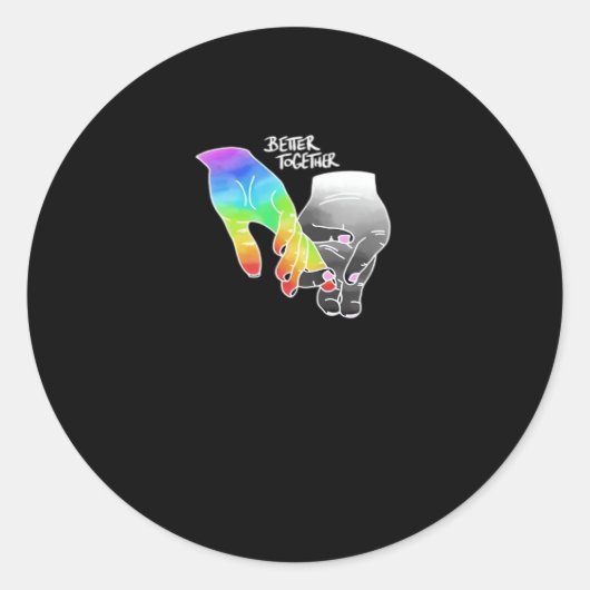 Better Together Minimal Design  ラウンドシール (正面)