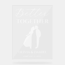 Better Together Minimal Script Wedding Welcome アクリルサイン