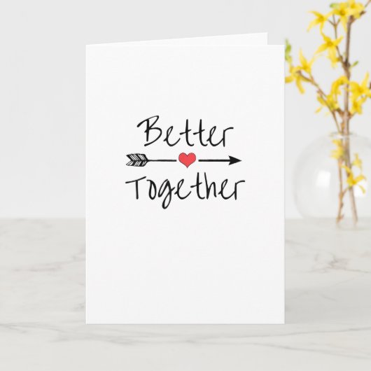 Better Together Modern Aesthetic  カード (黄色い花)