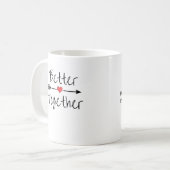 Better Together Modern Aesthetic  コーヒーマグカップ (正面左)