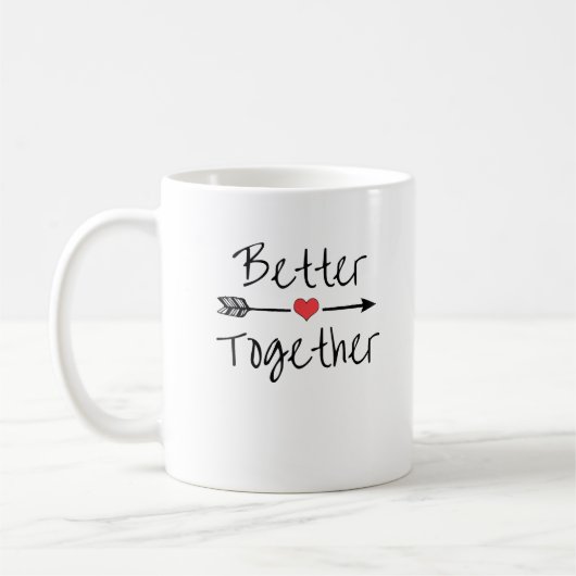 Better Together Modern Aesthetic  コーヒーマグカップ (左)