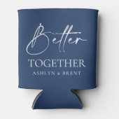 Better Together Navyの結婚クーラーボックス/Koozie 缶クーラー (正面)