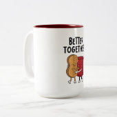 Better Together Peanut and Jelly ツートーンマグカップ (正面左)