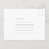 Better Together Photo Script Blue日付の保存 案内ポストカード (裏面)