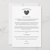 Better Together Quote Black Grey Heart 2 Photos セーブザデート (裏面)