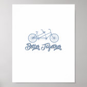 Better Together Tandem Bicycle Cyclist Cycling Gra ポスター (正面)