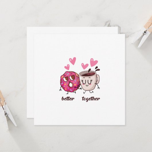 Better Together Valentine's Dayカード カード (正面/裏面インサイチュ)