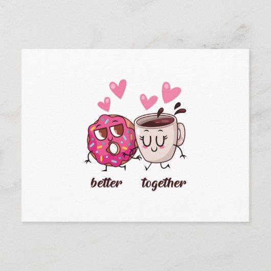 Better Together Valentine's Dayカード ポストカード (正面)