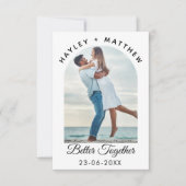 Better Together Valentine's Day gift Photo サンキューカード (正面)