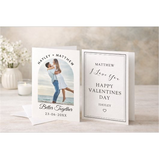 Better Together Valentine's Day gift Photo サンキューカード