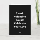Better Together Valentines Day Men Women Classic S カード (裏面)