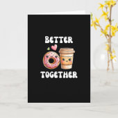 Better Together Valentines Day Men Women Classic S カード (黄色い花)