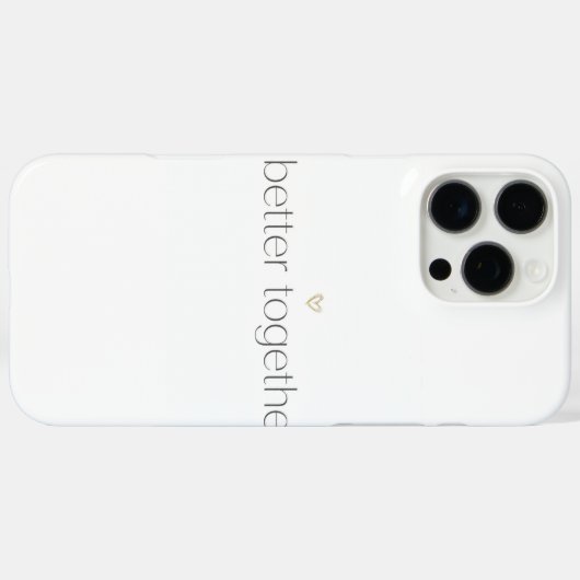 Better Together Wedding iPhone Case Case-Mate iPhoneケース (裏面 (横))