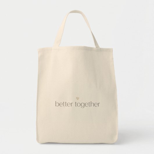 Better Together Wedding Tote Bag トートバッグ (正面)