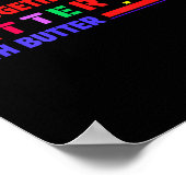 Better Together With Butter Insrational Funny Quot ポスター (角)