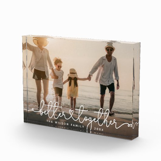 Better Togheterスクリプモダントカスタムハート フォトブロック (右)