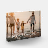 Better Togheterスクリプモダントカスタムハート フォトブロック (左)