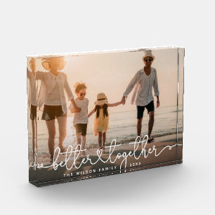 Better Togheterスクリプモダントカスタムハート フォトブロック