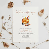 Better With Age Whisky Birthday 招待状