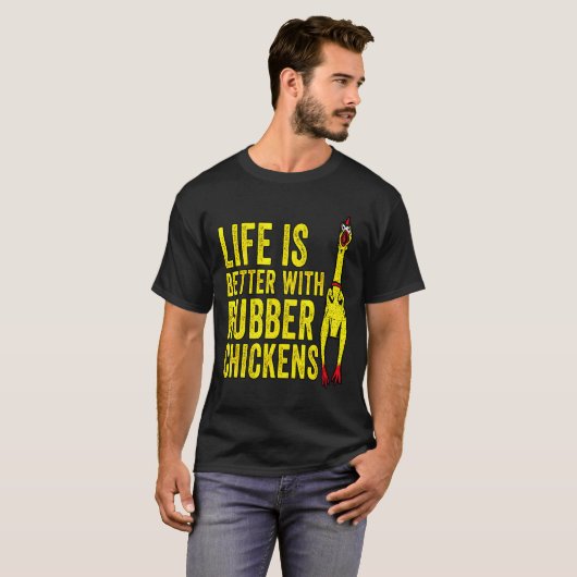 Better With Rubber Chicken Tシャツ (正面フル)