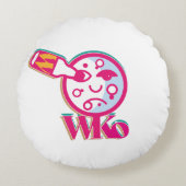 BETTER WITHOUT ALCOHOL BY MASANSER (LUNA) ラウンドクッション (正面)