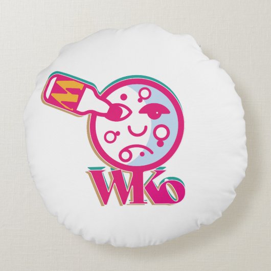 BETTER WITHOUT ALCOHOL BY MASANSER (LUNA) ラウンドクッション (裏面)