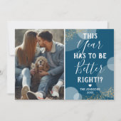 Better Year写真クリスマス シーズンカード (正面)