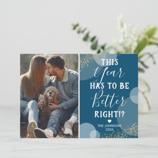 Better Year写真クリスマス シーズンカード (スタンド正面)