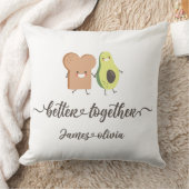 BetterTogether Avocado & Toast Personalized pillow クッション (ブランケット)