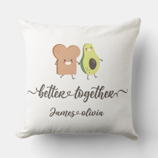 BetterTogether Avocado & Toast Personalized pillow クッション