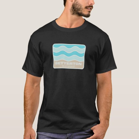 Betterton Maryland Beach Waves Vacation Souvenir Tシャツ (正面)