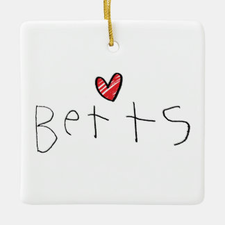 Bettsのクリスマス2018年 セラミックオーナメント