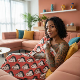 Betty フリースブランケット