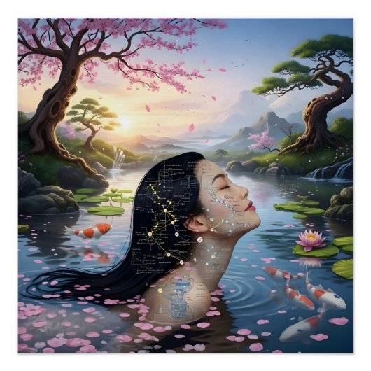"Between Blossom and Formula" – デジタルポートレート ポスター (正面)